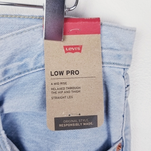 Levi's Low Pro Straight A09640011 Light Wash Jeans NWT size 30 - Picture 10 of 15